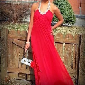 💋Red Formal dress